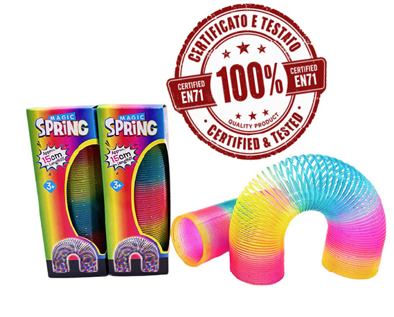 MAGIC RAINBOW SPRING (Super Lunga) Multicolorata 5x15cm – In Box Singolo…x240